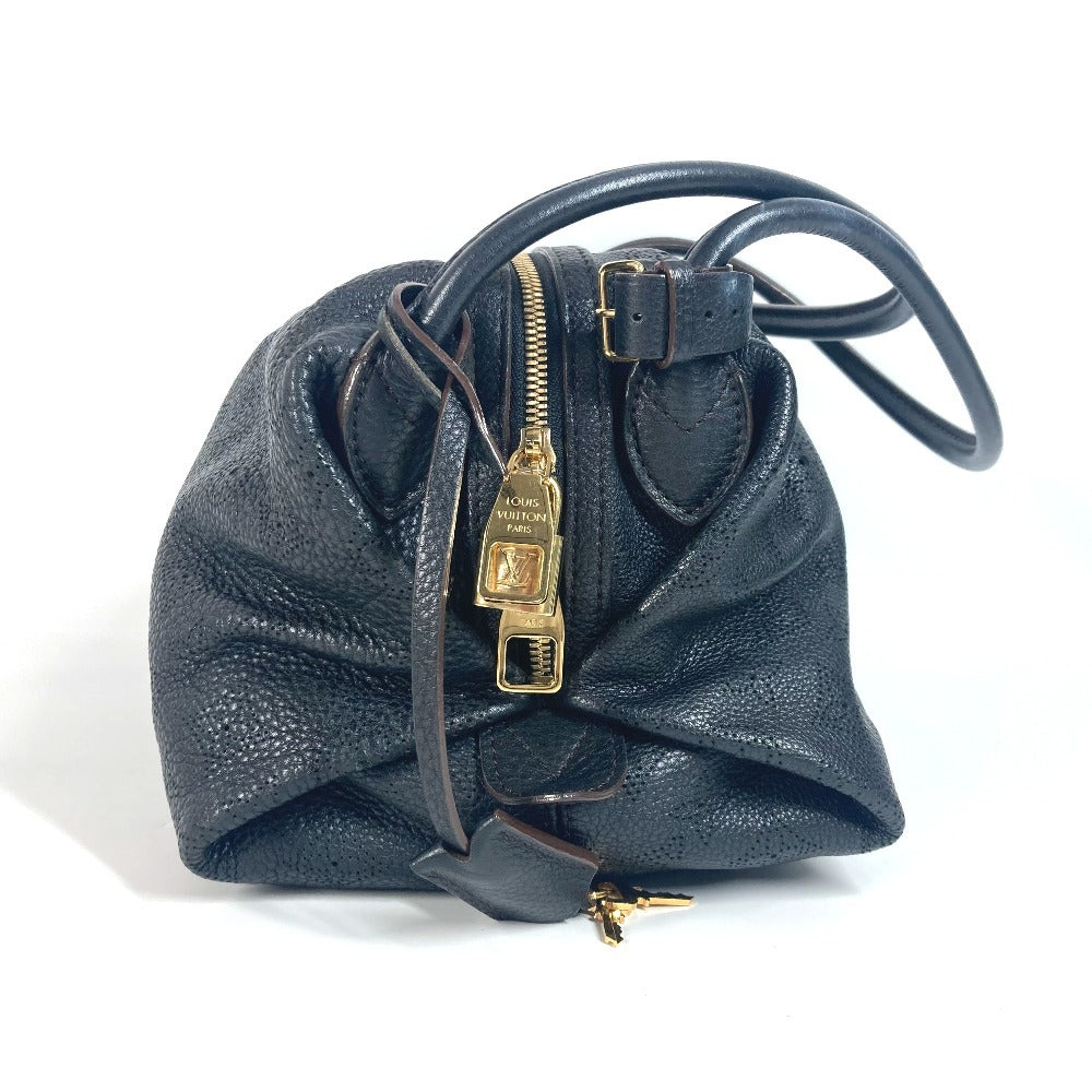 LOUIS VUITTON Shoulder Bag monogram mahina leather black Monogram Mahina Galatea PM