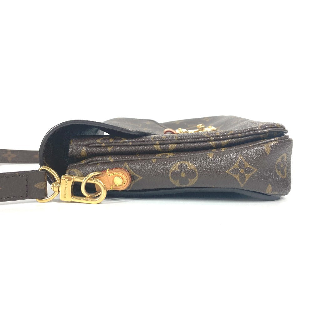 LOUIS VUITTON Handbag Monogram canvas Brown Monogram Pochette Metis MM