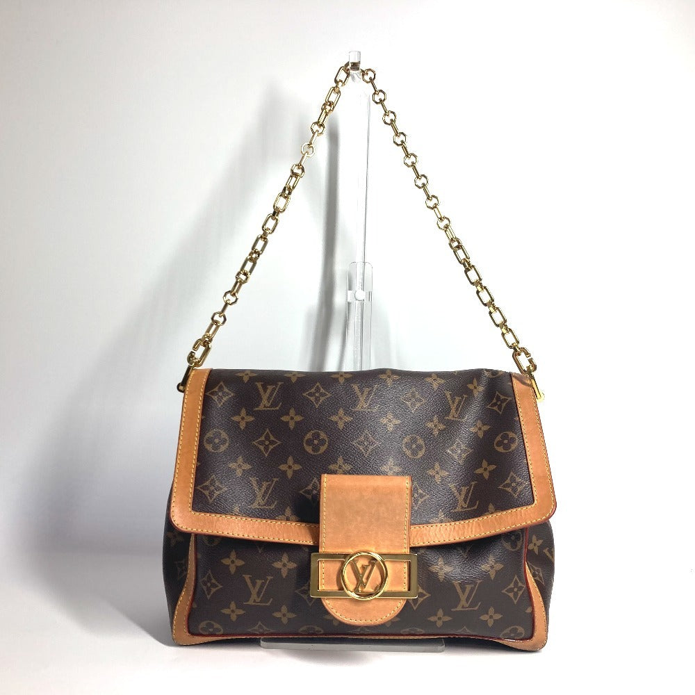 LOUIS VUITTON Shoulder Bag Monogram canvas Brown Monogram Dauphine Soft GM