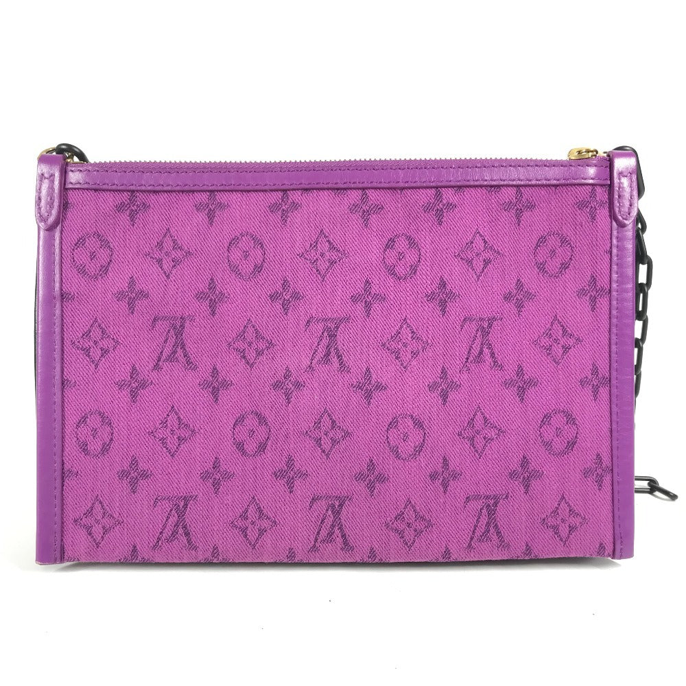 LOUIS VUITTON Shoulder Bag Monogram canvas Brown Monogram Logo Story Flat messenger