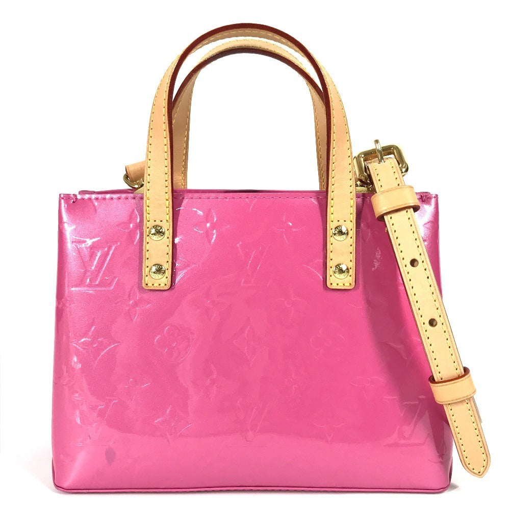 LOUIS VUITTON Shoulder Bag Monogram Vernis pink Monogram Vernis LV Remix Reed PM