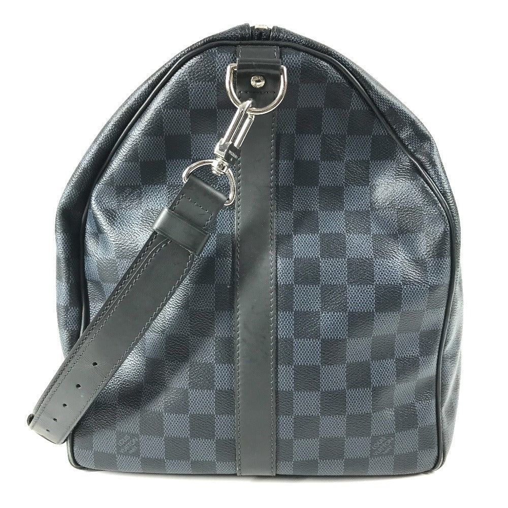 LOUIS VUITTON Boston Duffel bag Damier Cobalt Canvas Navy Damier Cobalt Keepall bandouliere55