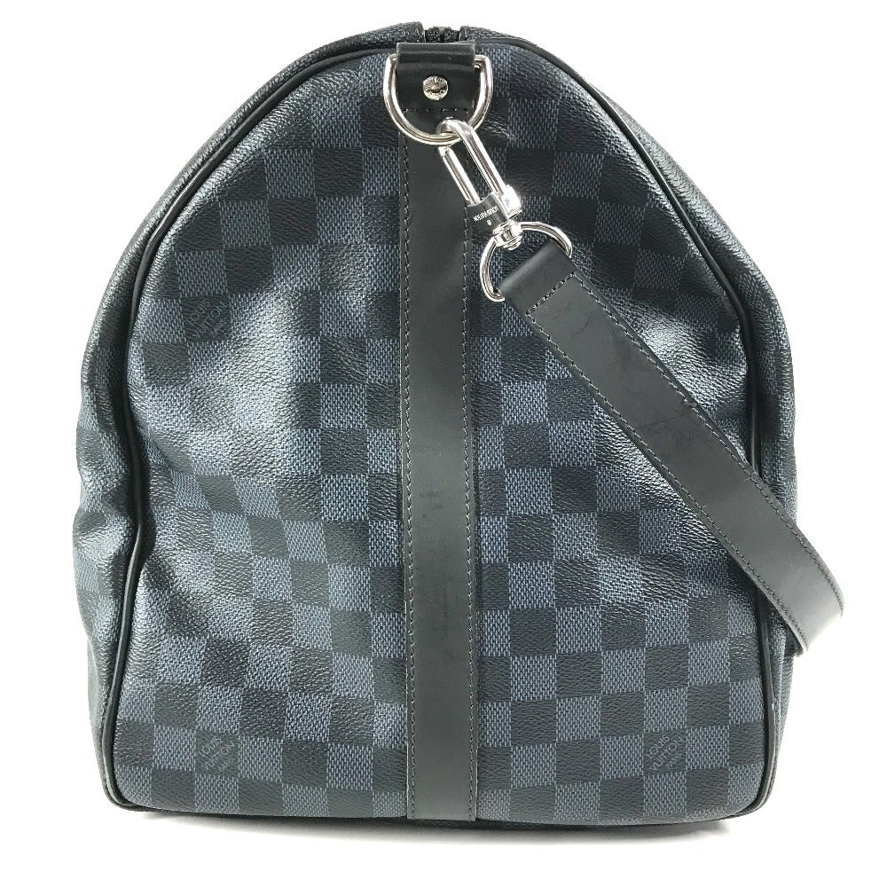 LOUIS VUITTON Boston Duffel bag Damier Cobalt Canvas Navy Damier Cobalt Keepall bandouliere55