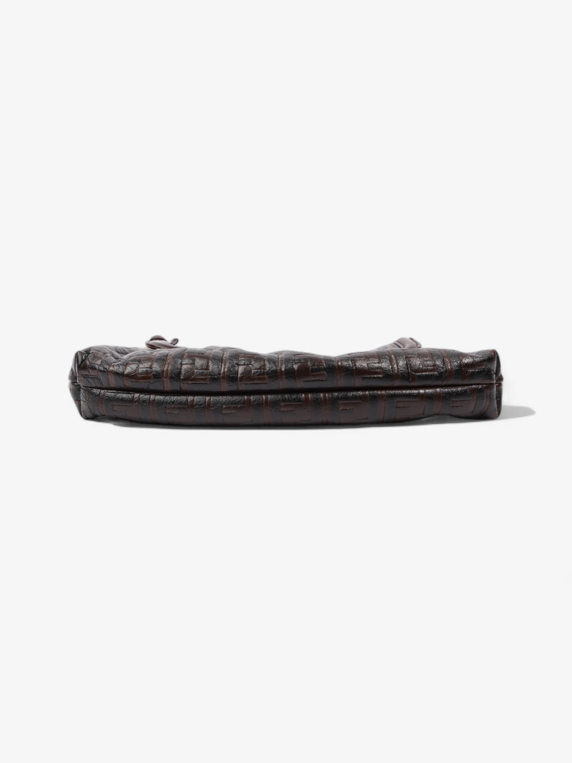 Fendi Chef Dark Brown Zucca Leather Medium
