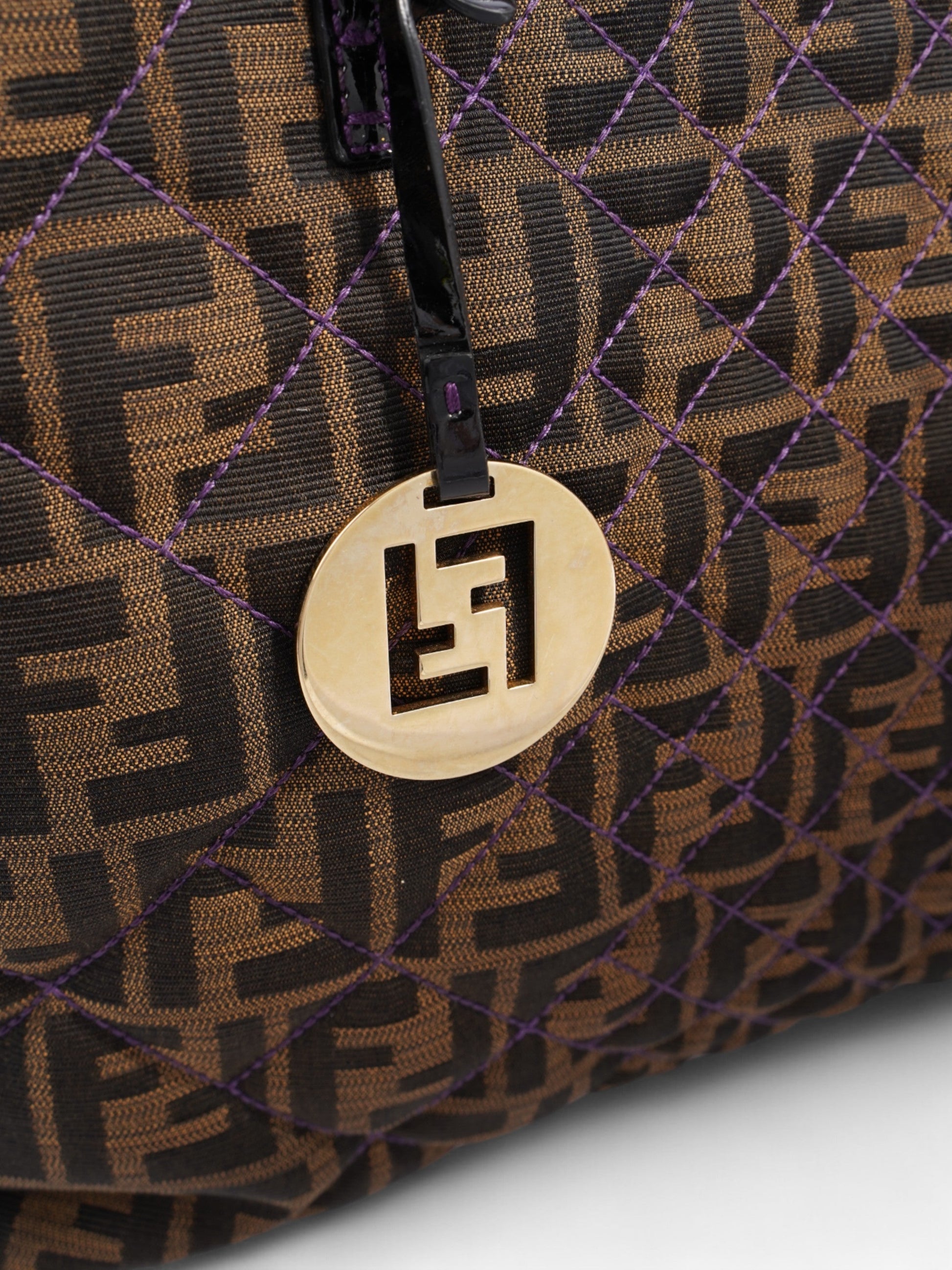 Fendi Salleria Flap Olive Green Leather