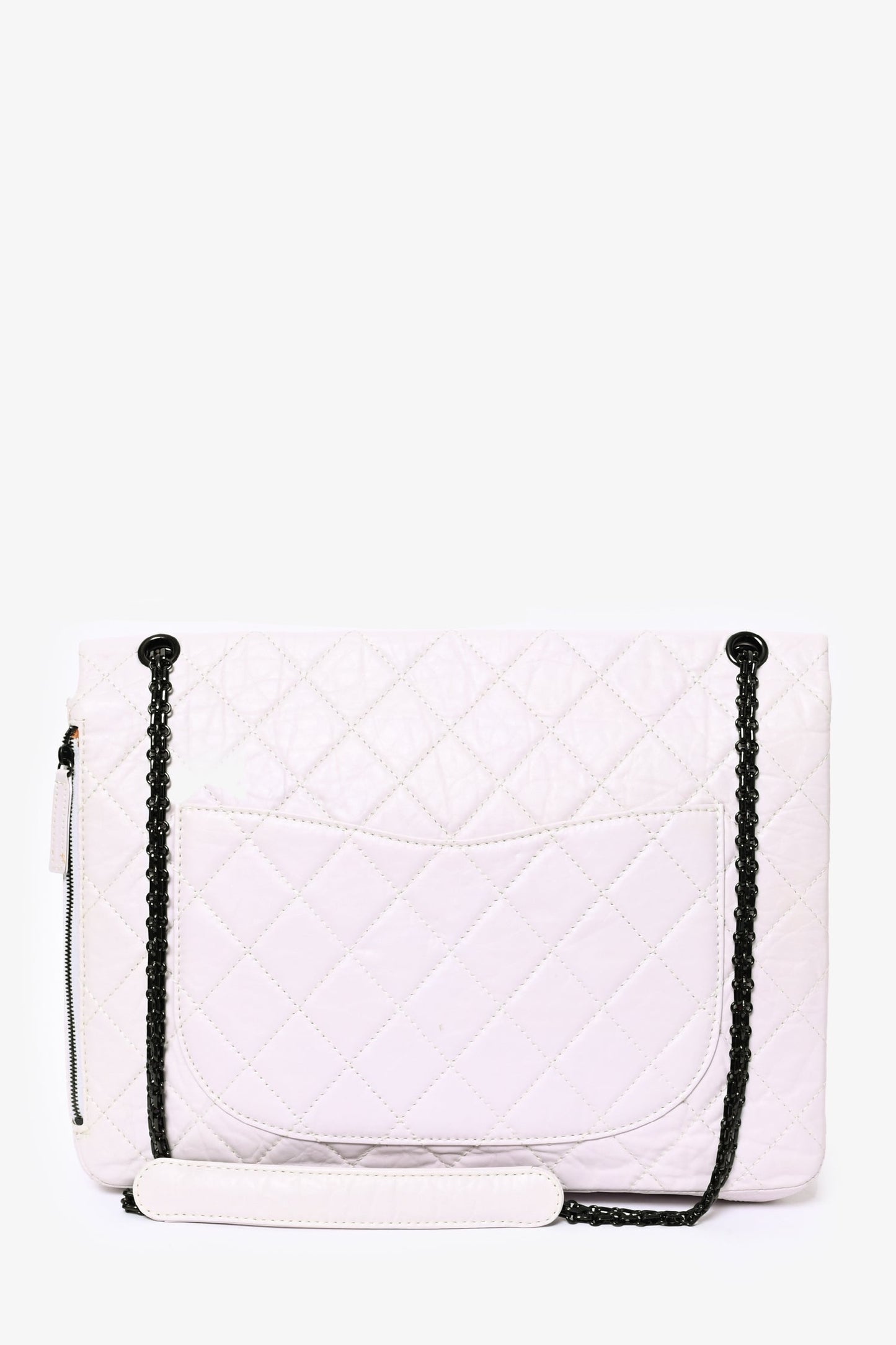 Chanel 2008/9 Grey Leather Quilted 2.55 Reissue XL Bag