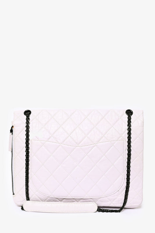 Chanel 2008/9 Grey Leather Quilted 2.55 Reissue XL Bag