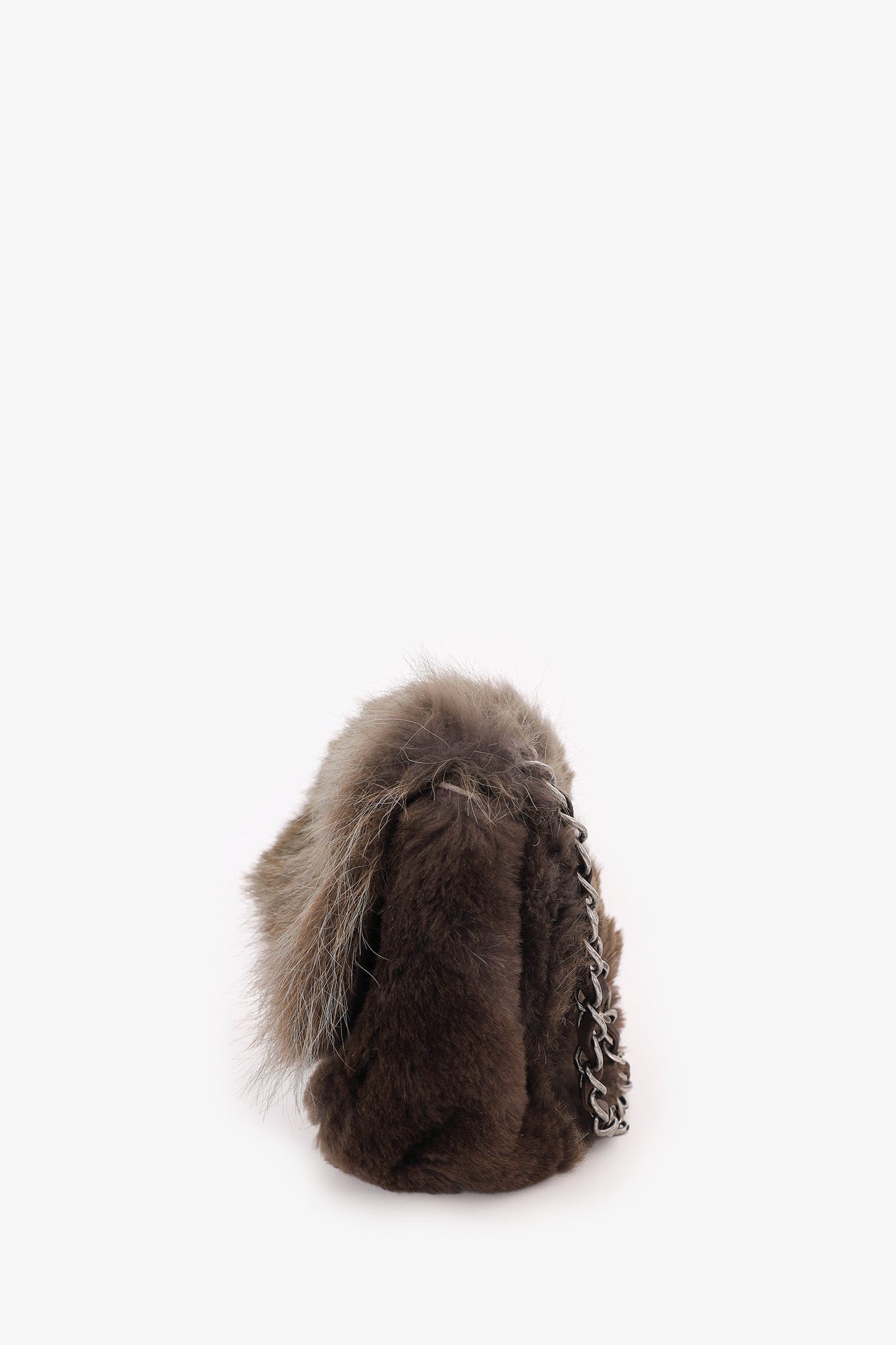 Chanel 2013-14 Brown Fur CC Flap Bag
