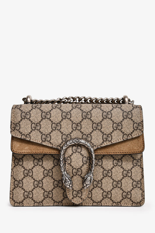 Gucci Monogram Chain Leather Shoulder Bag