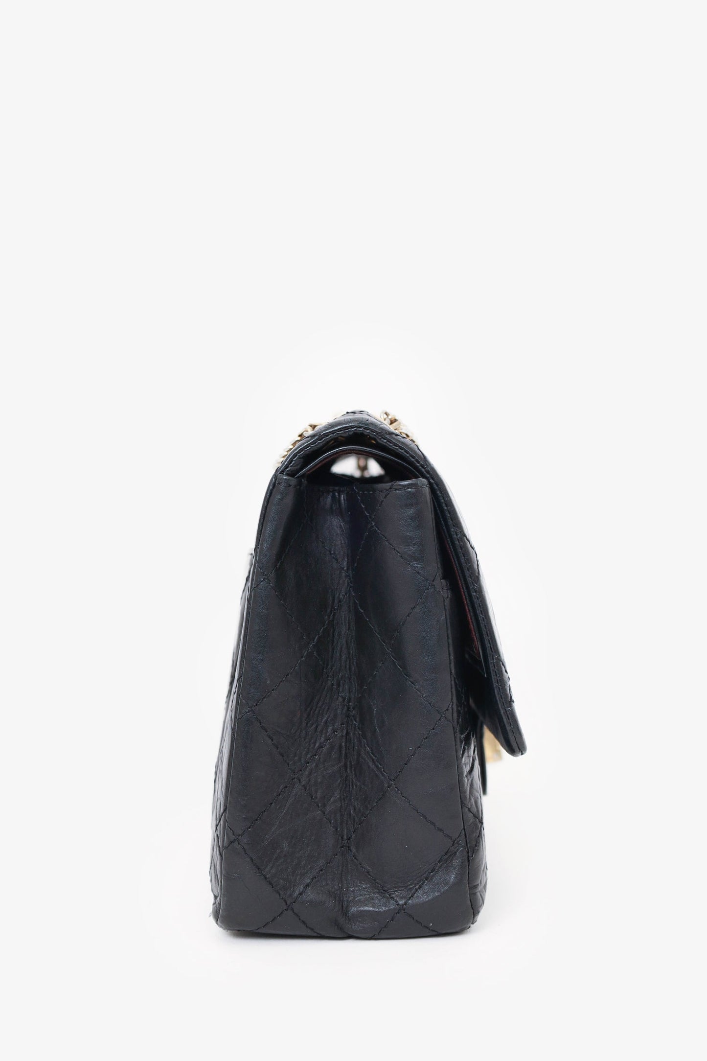 Chanel Black Quilted Aged Calfskin Large Reissue 255 Shoulder Bag