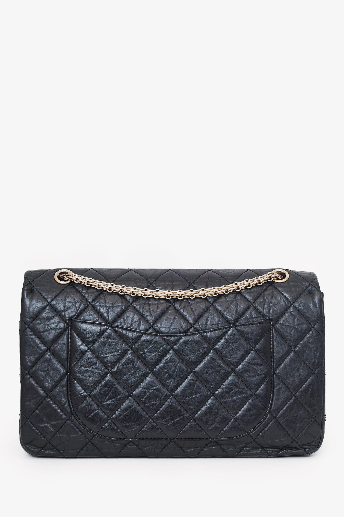 Chanel Black Quilted Aged Calfskin Large Reissue 255 Shoulder Bag