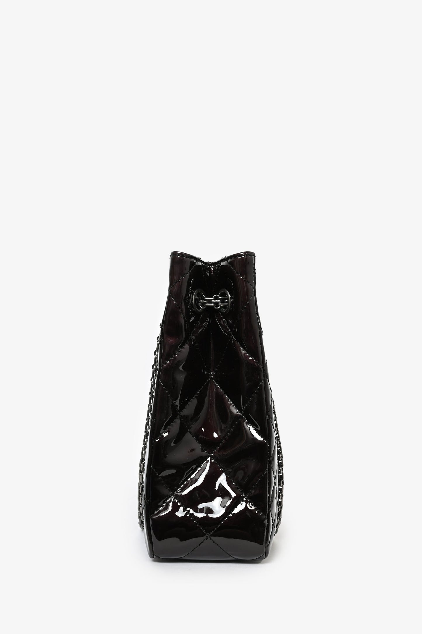 Chanel 2011/12 Dark Purple Patent Quilted Leather 2.55 Reissue Tote Bag