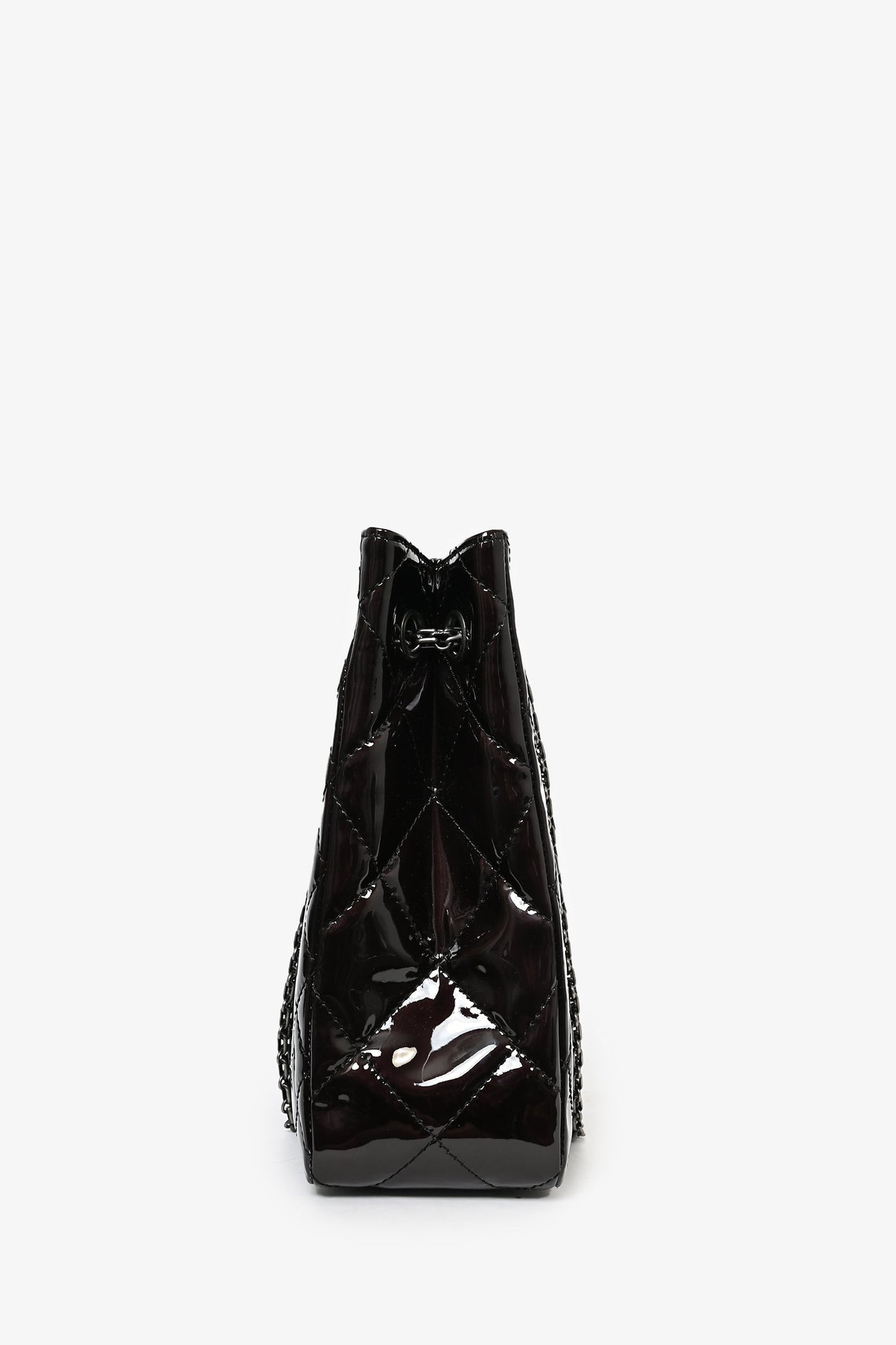 Chanel 2011/12 Dark Purple Patent Quilted Leather 2.55 Reissue Tote Bag
