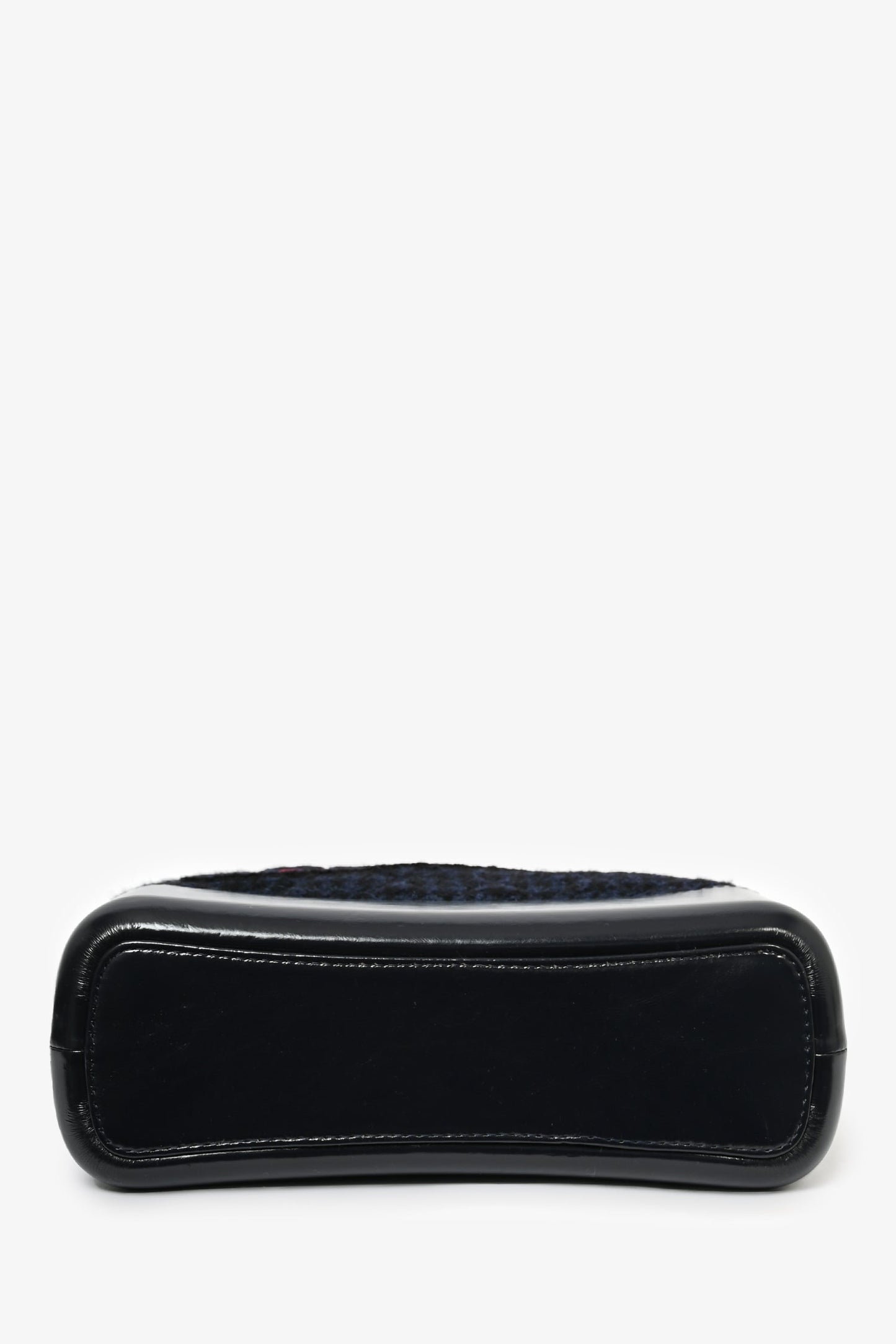 Chanel 2017 Navy/Black Tweed Hobo Large Gabrielle Crossbody Bag
