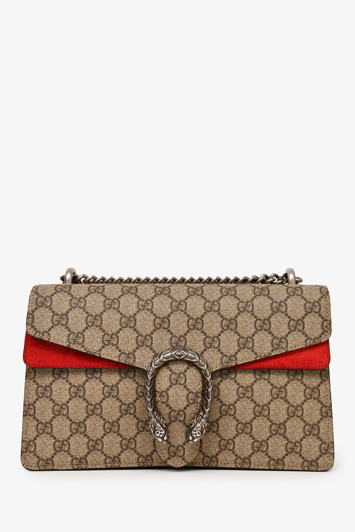 Gucci Leather Canvas Shoulder Bag