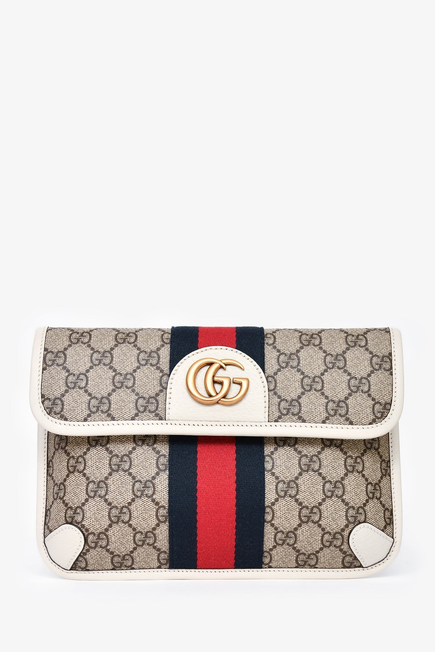 Gucci Leather Canvas Handbag