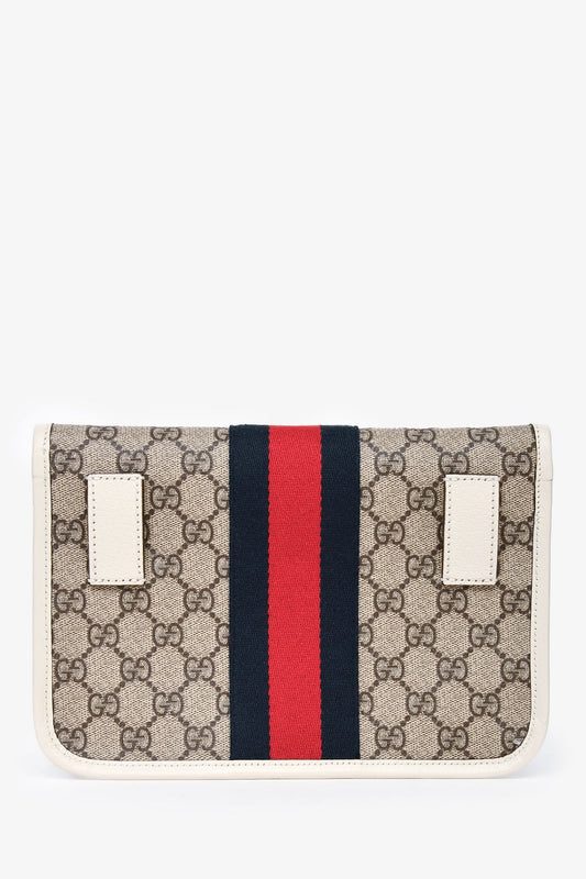 Gucci Leather Canvas Handbag