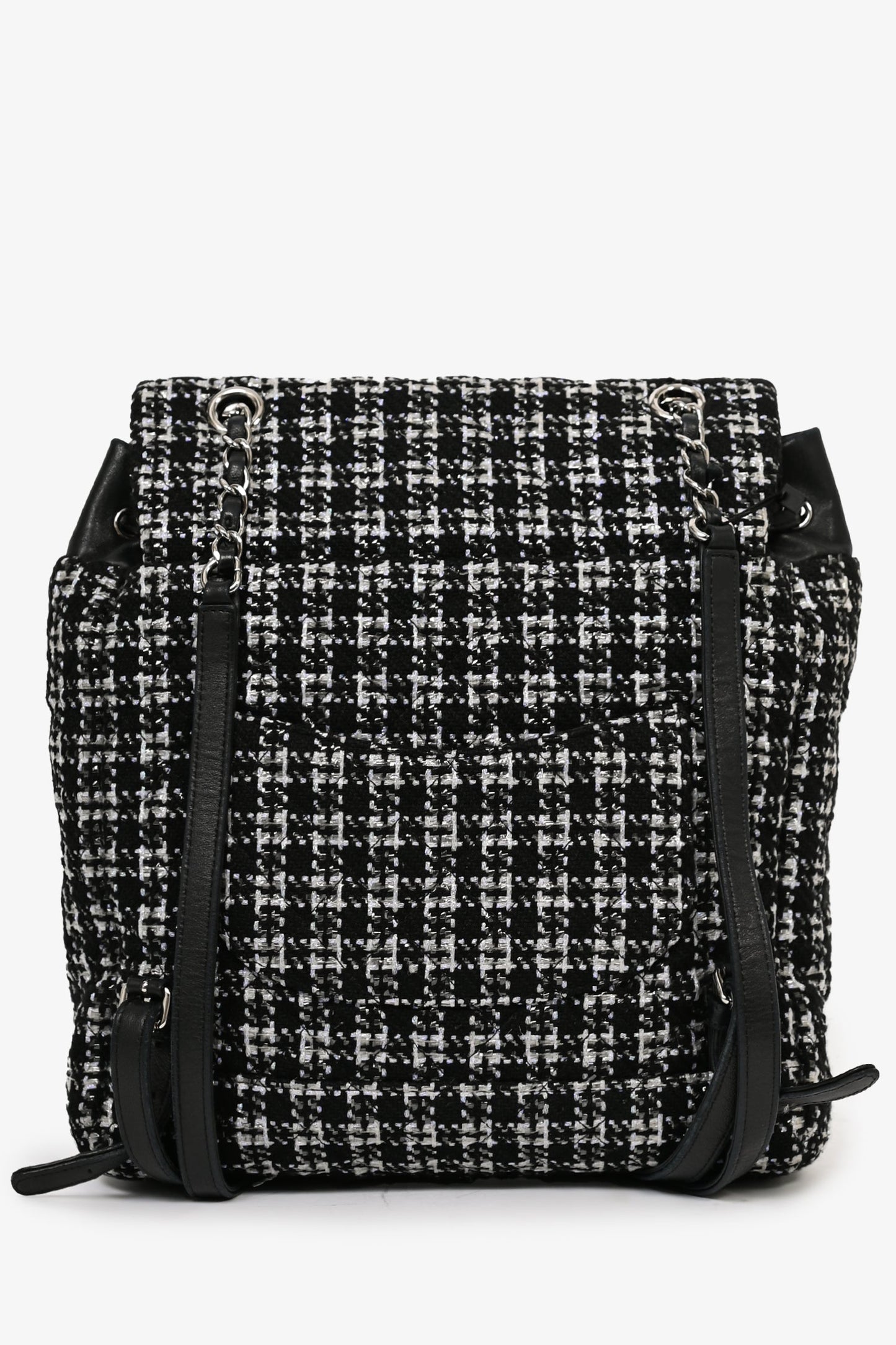 Chanel 2016 Black/Silver Tweed 'Urban Spirit' Backpack
