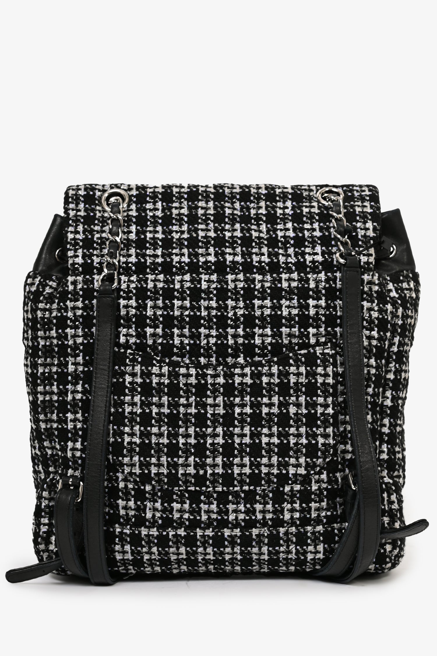 Chanel 2016 Black/Silver Tweed 'Urban Spirit' Backpack
