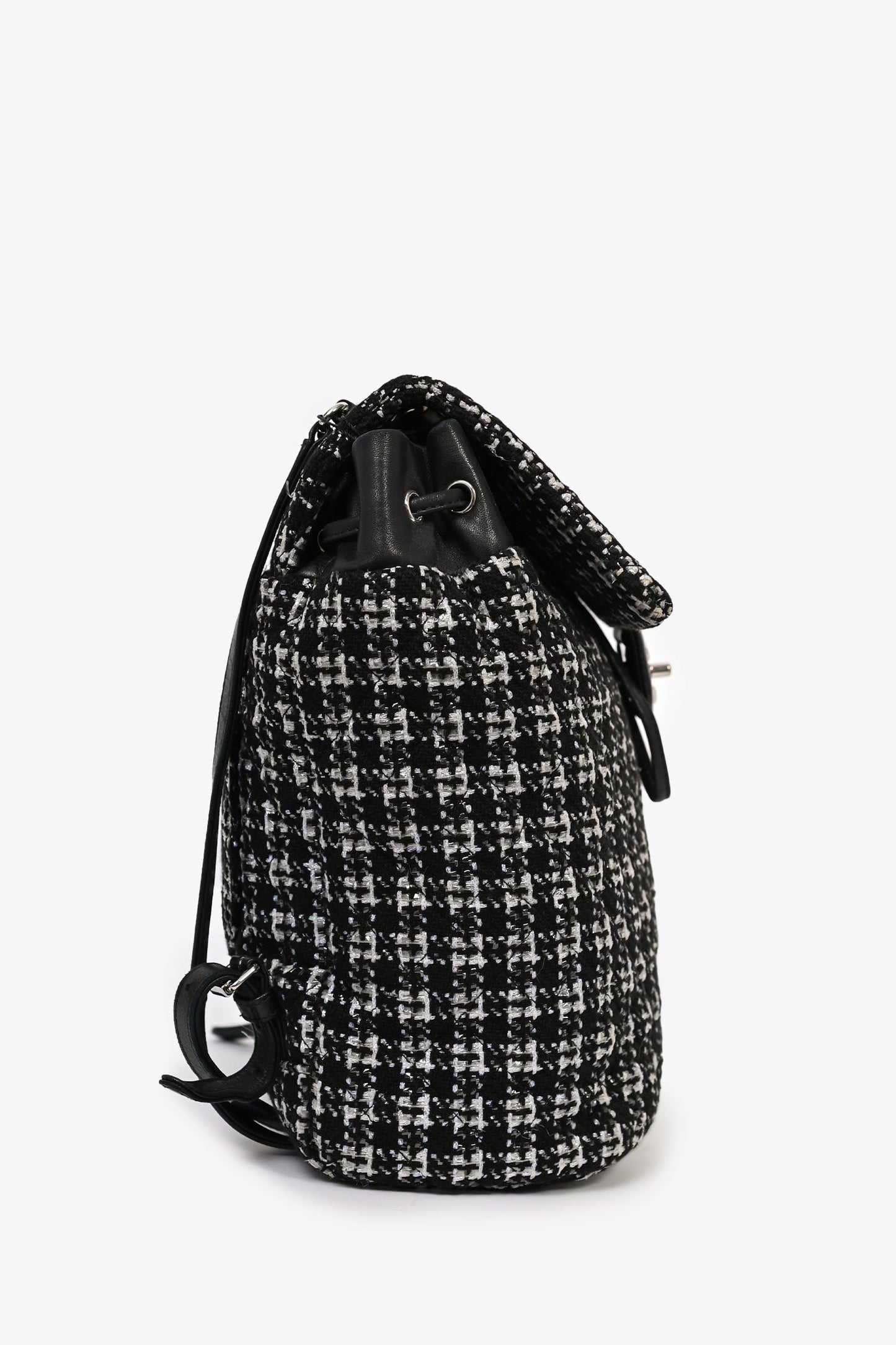 Chanel 2016 Black/Silver Tweed 'Urban Spirit' Backpack
