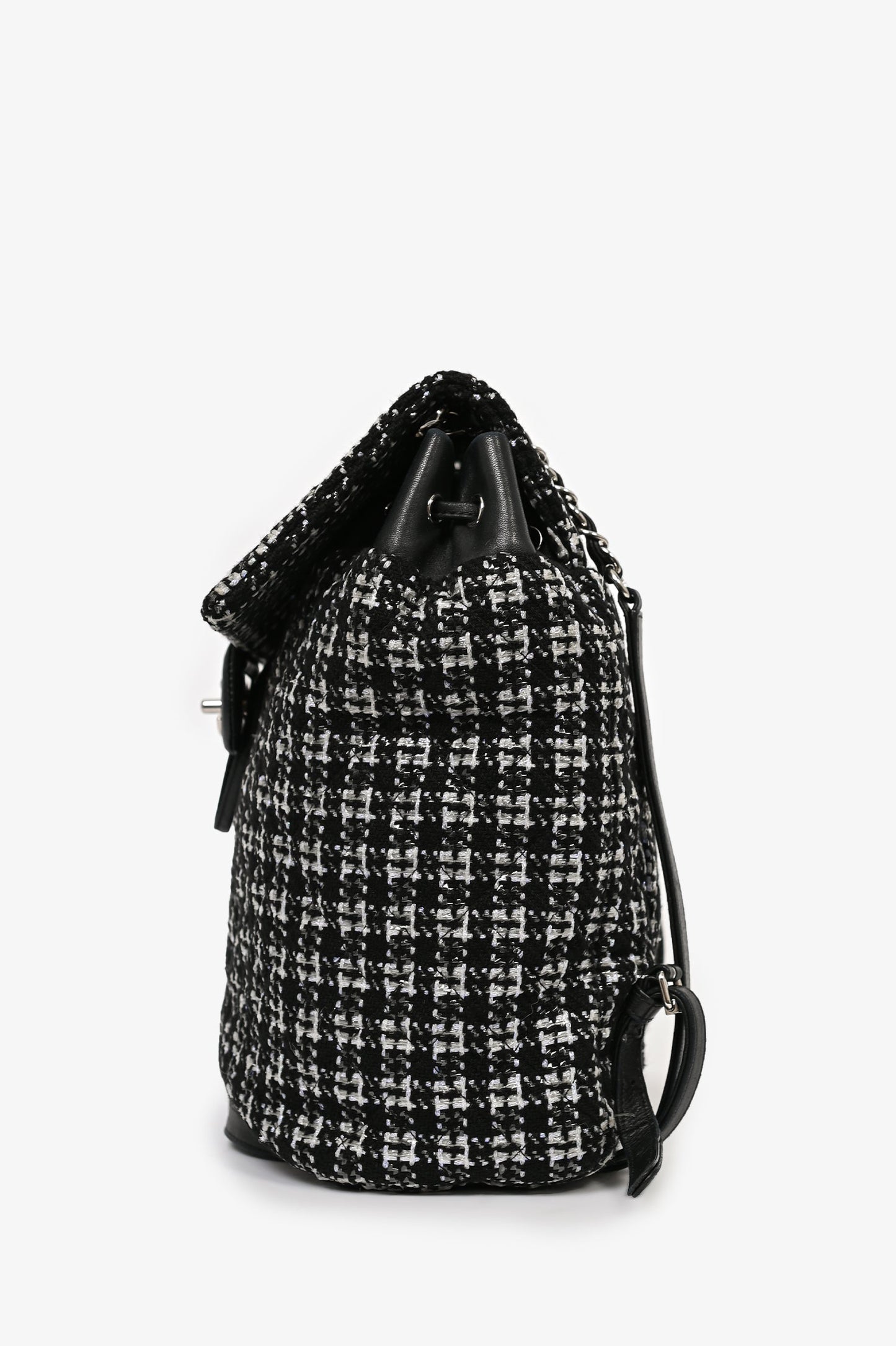 Chanel 2016 Black/Silver Tweed 'Urban Spirit' Backpack