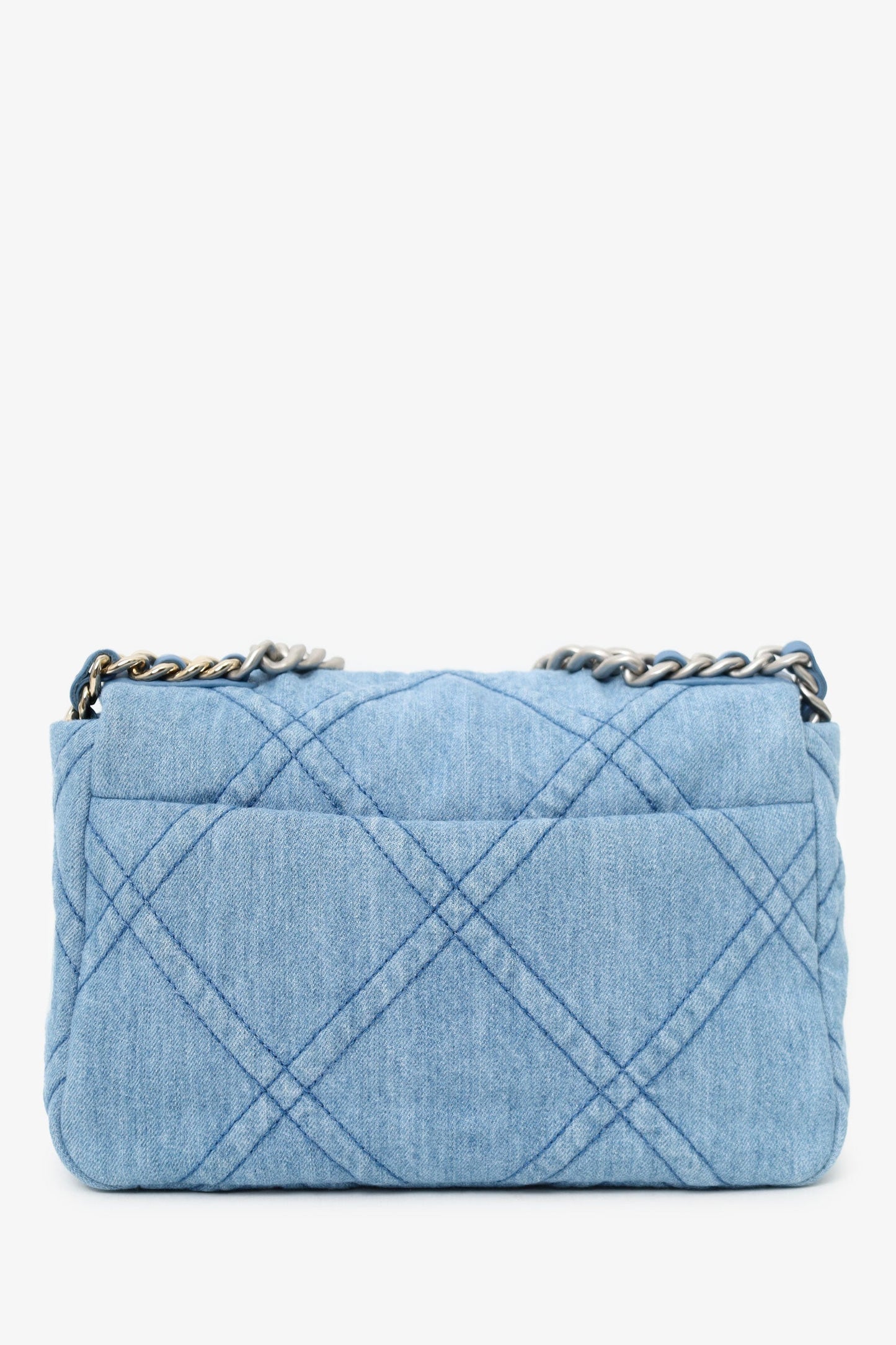 Chanel Blue 'Chanel 19' Medium Flap Bag