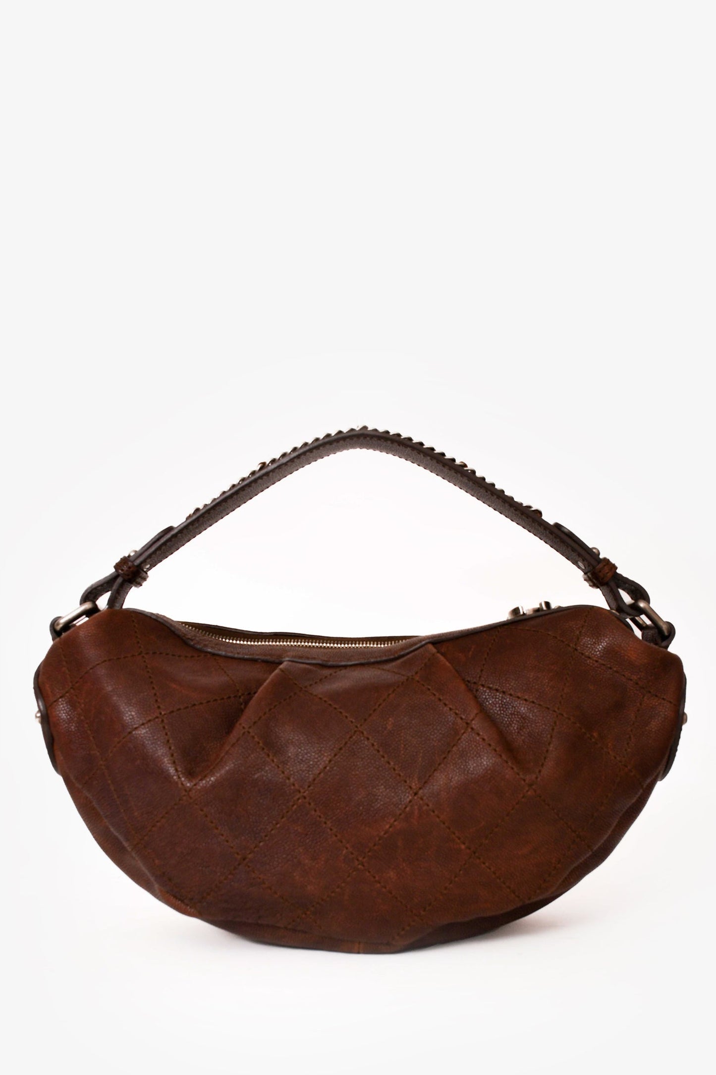 Chanel 2005/2006 Brown Caviar Outdoor Ligne Small Hobo Bag