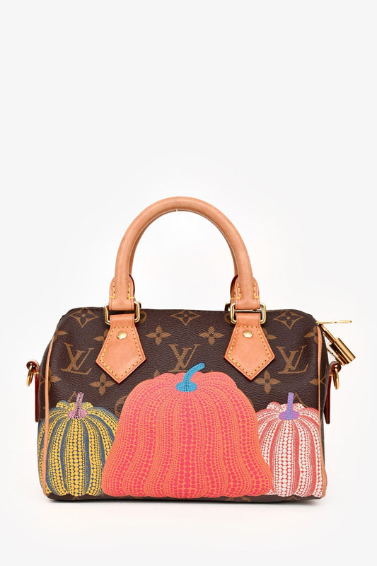 Louis Vuitton X Yayoi Kusama Monogram Pumpkin Bandouliere 20 With Strap