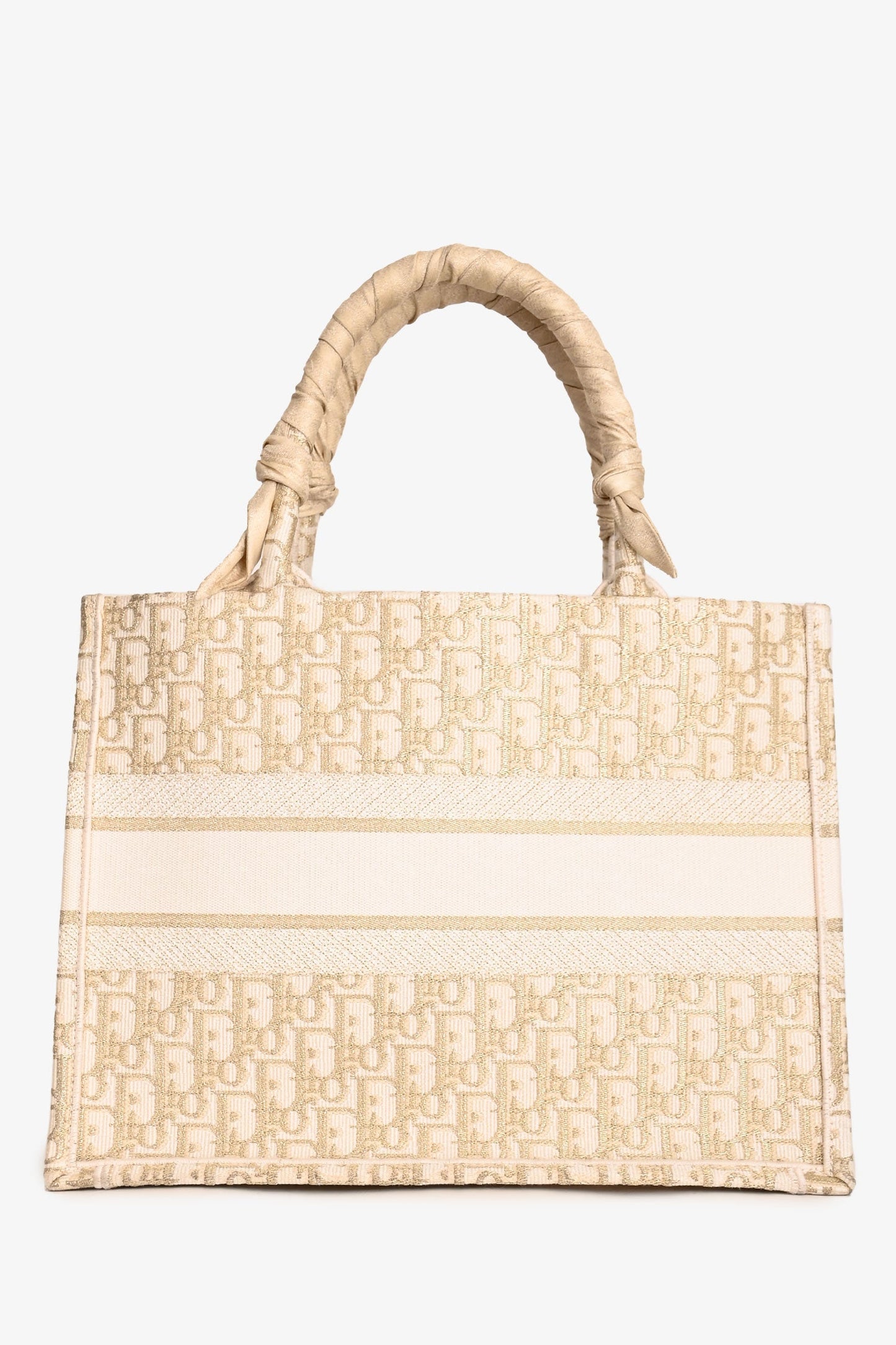 Christian Dior 2023 Gold Monogram Medium Book Tote