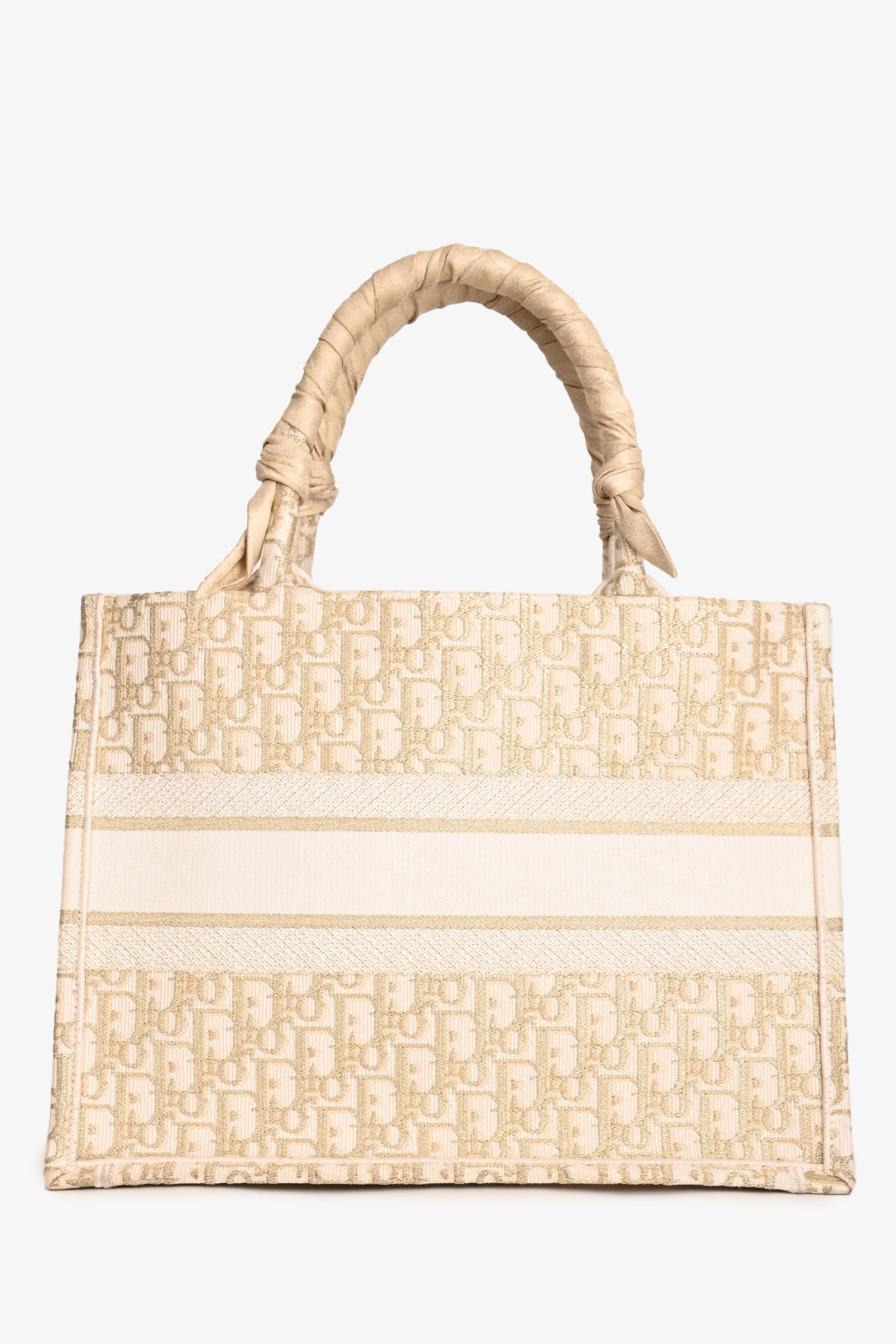 Christian Dior 2023 Gold Monogram Medium Book Tote