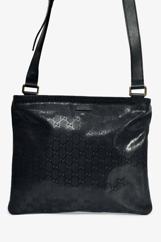 Gucci Navy GG Logo 'Imprime' Messenger Bag