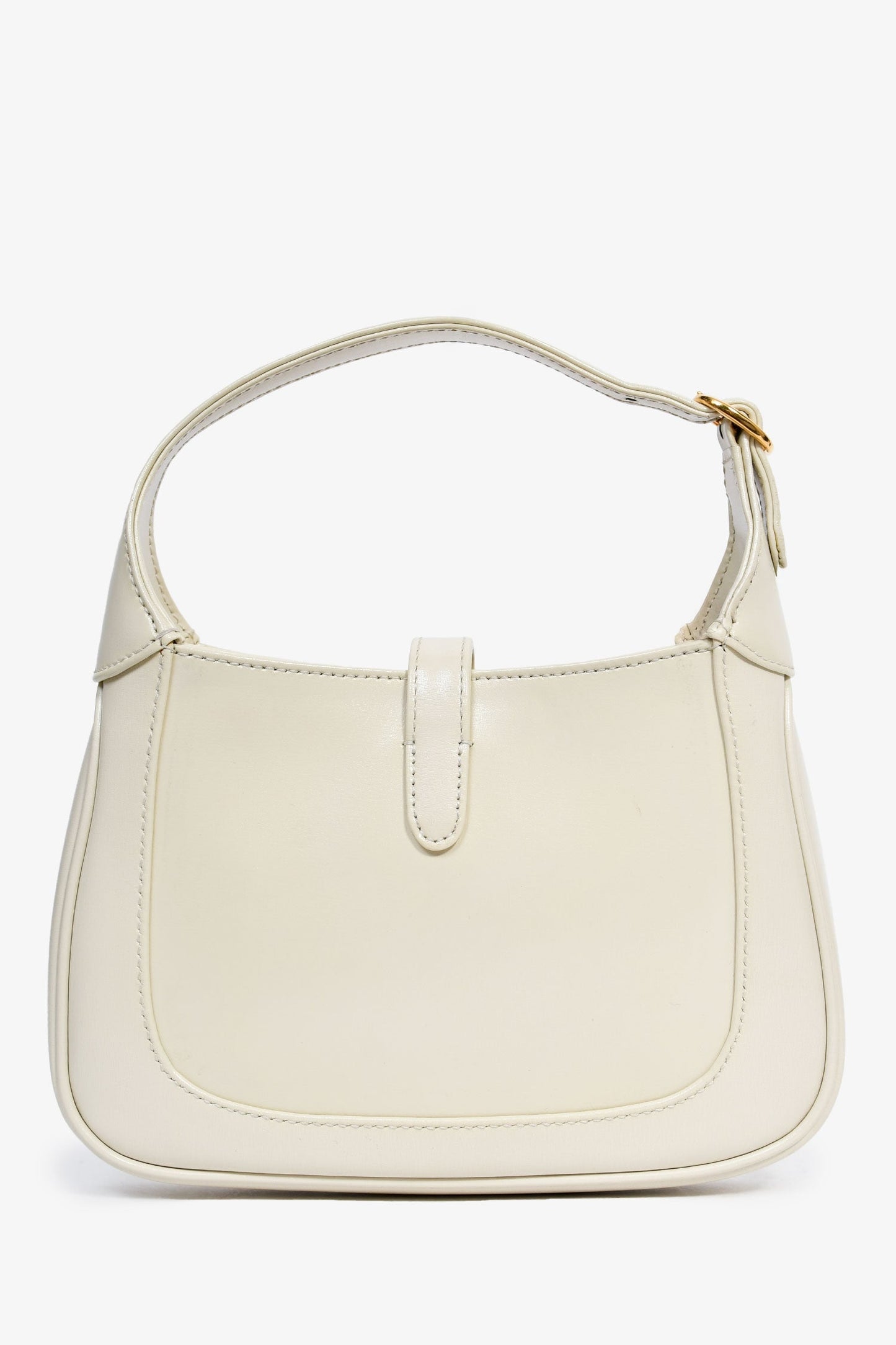Gucci Cream Leather Jackie 1961 Mini Horsebit Bag