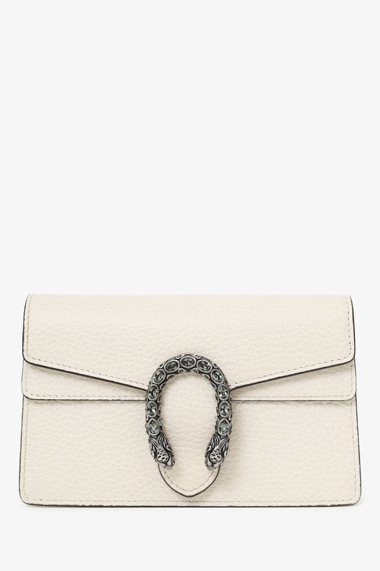 Gucci Cream Leather Mini Dionysus Crossbody Bag