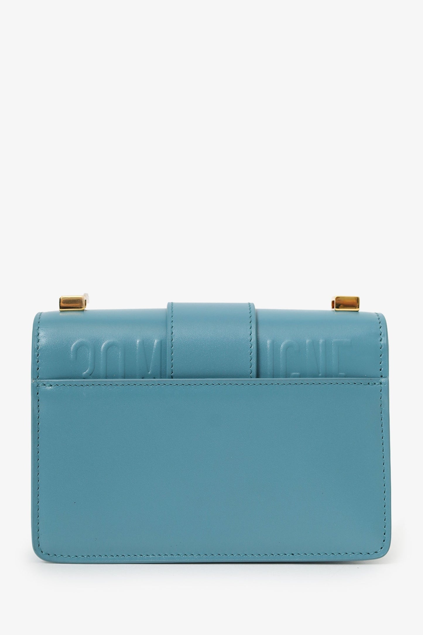 Christian Dior Blue Leather Montagine Micro Crossbody