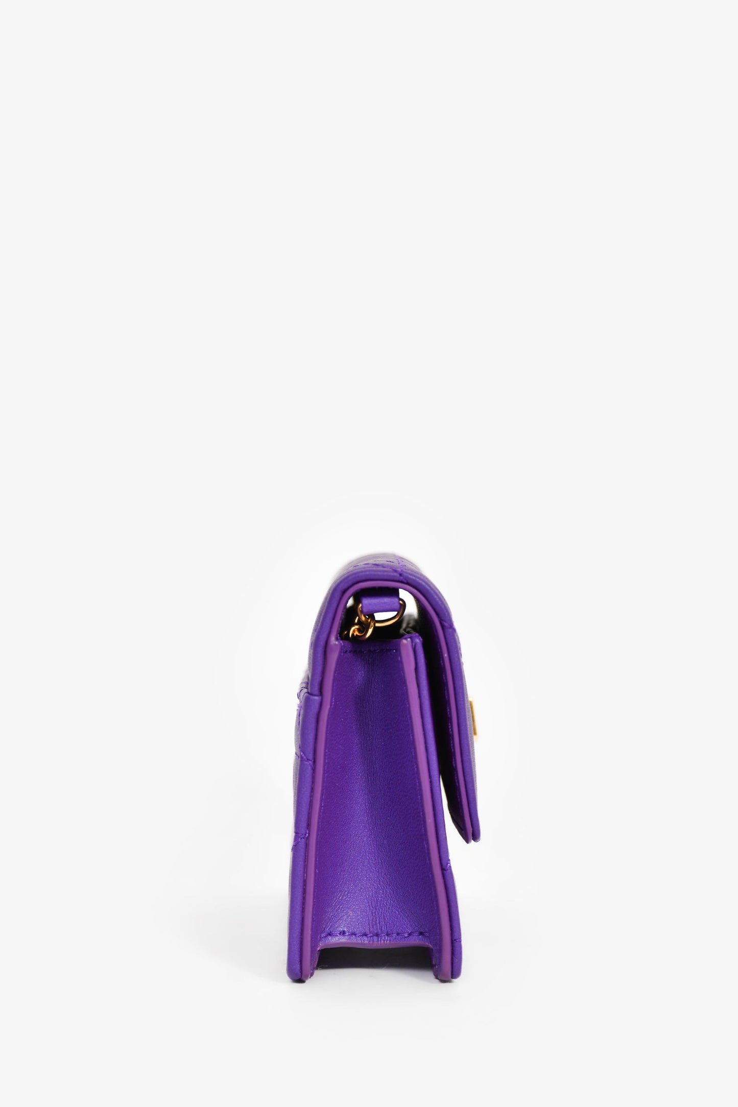 Christian Dior 2023 Purple Cannage Micro Miss Caro Bag