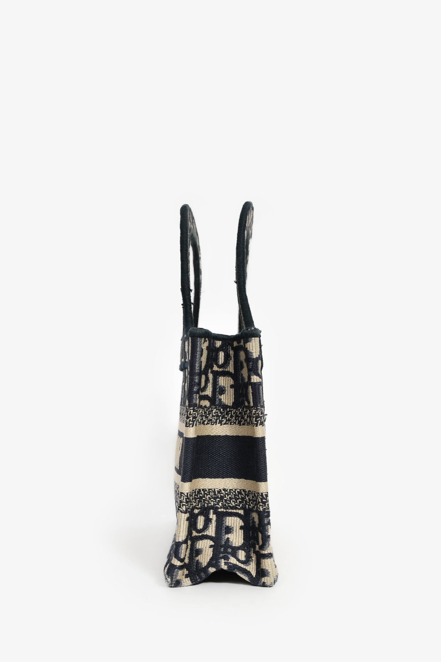 Christian Dior 2020 Navy Oblique Mini Book Tote