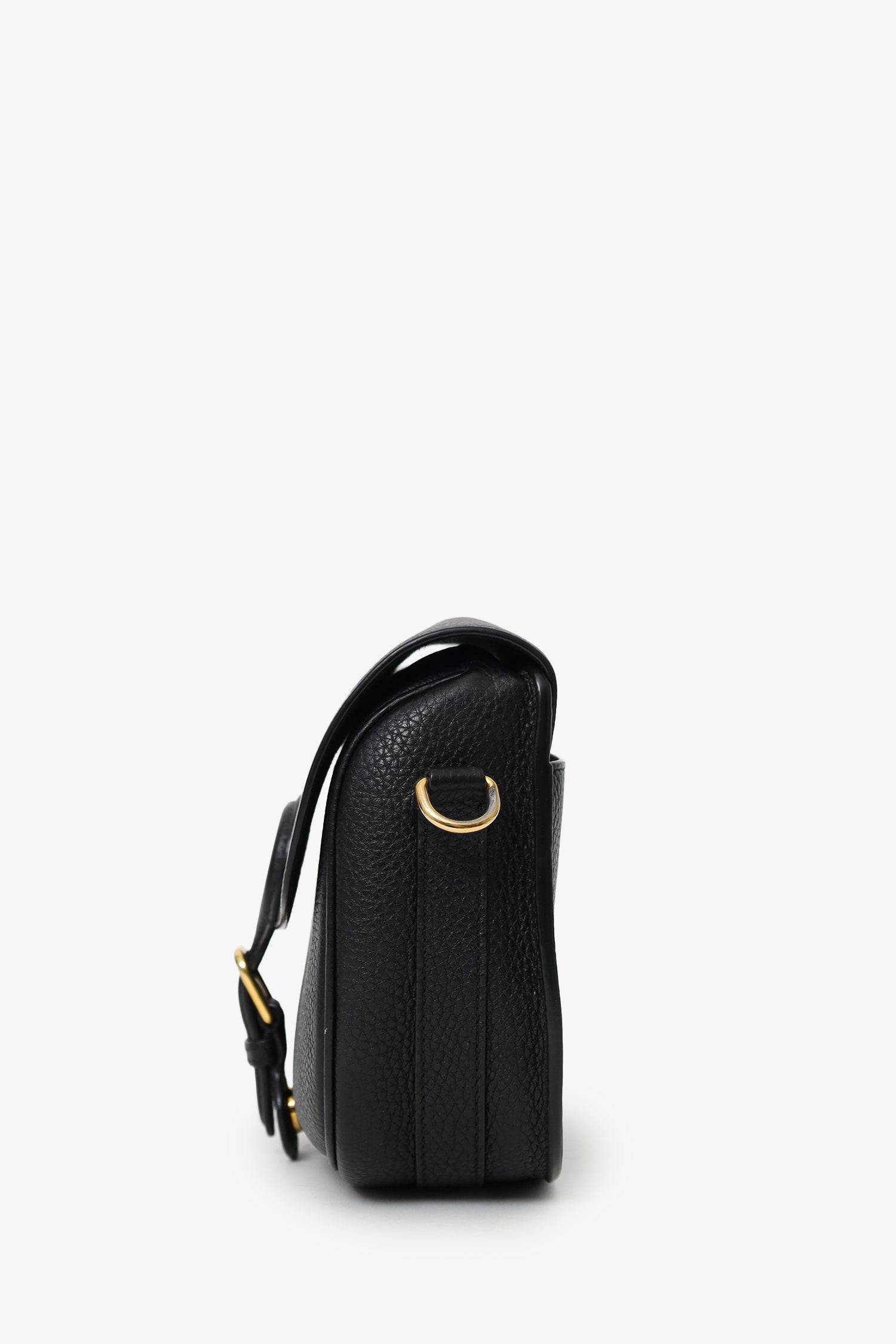 Christian Dior Black Leather Medium Bobby Bag