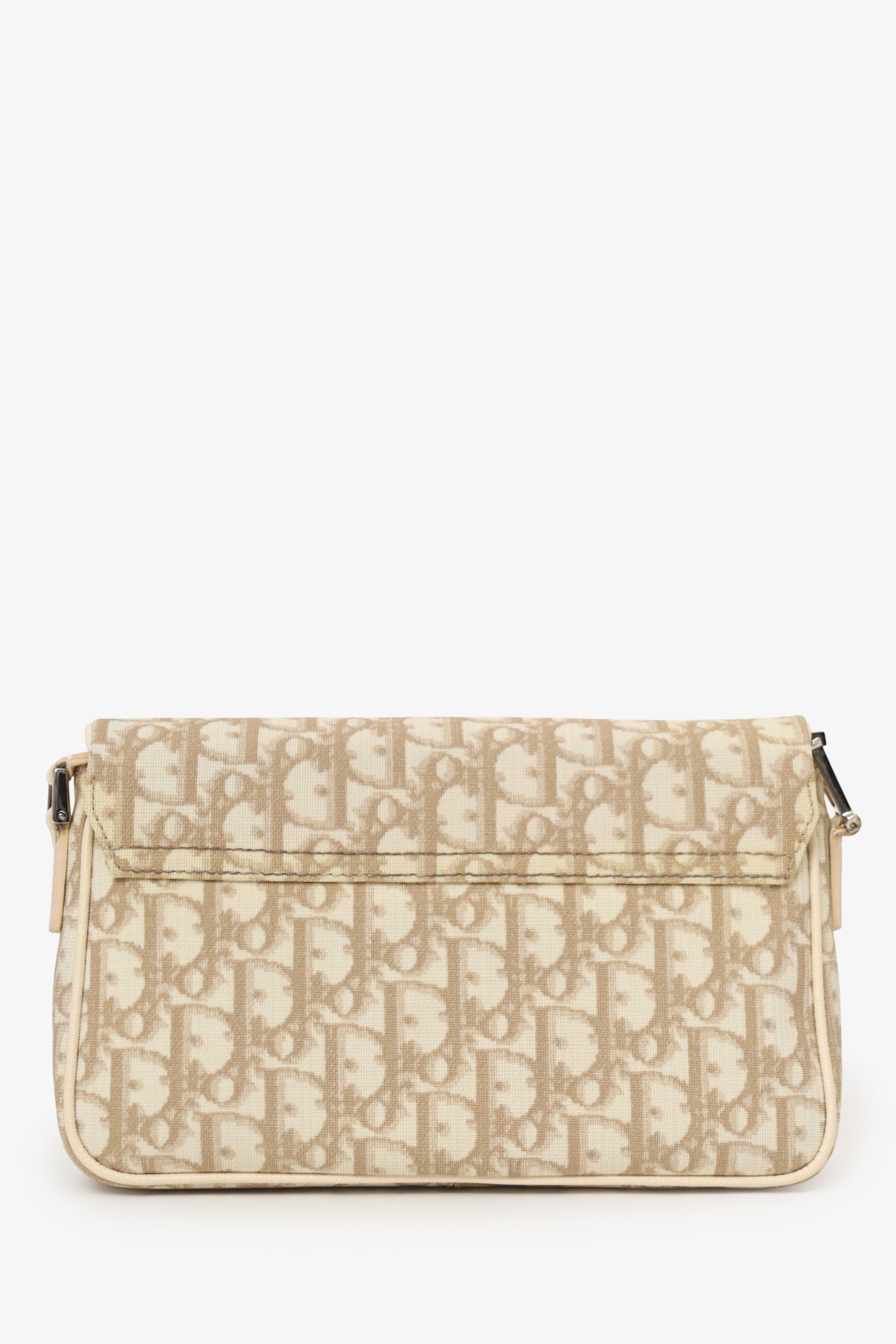 Christian Dior by John Galliano 2005 Beige Diorissimo Floral Crossbody Bag