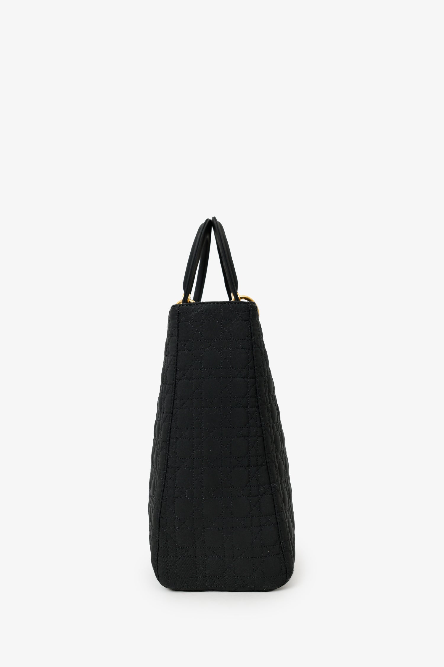 Christian Dior 1999 Nylon Cannage Large Lady Dior Bag