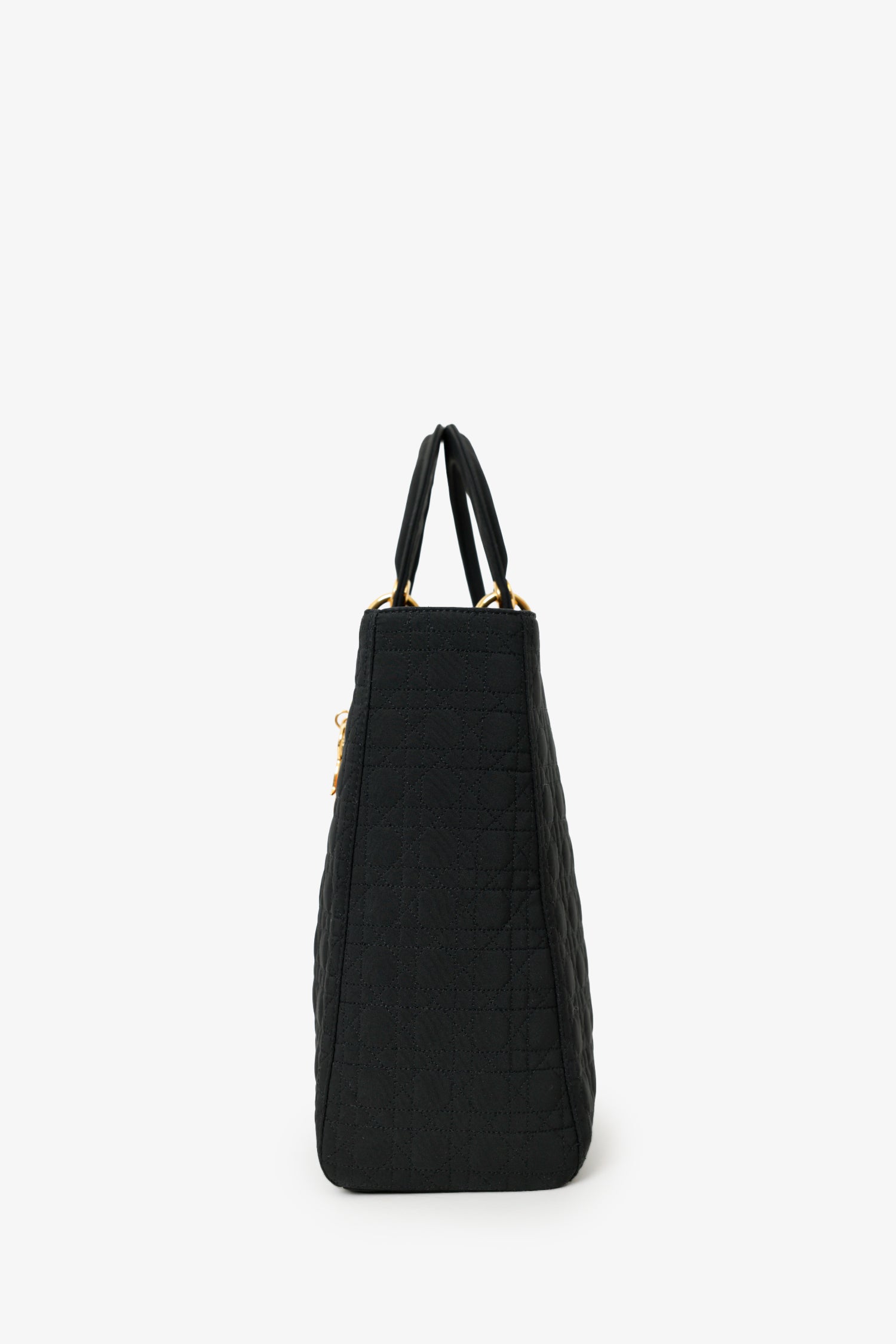 Christian Dior 1999 Nylon Cannage Large Lady Dior Bag