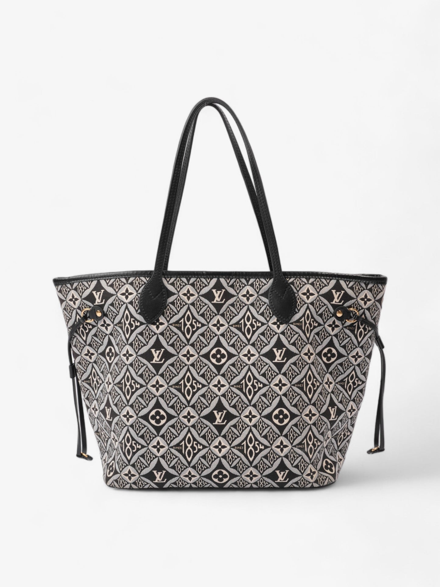 Louis Vuitton Neverfull Since 1854 Black / White Canvas MM