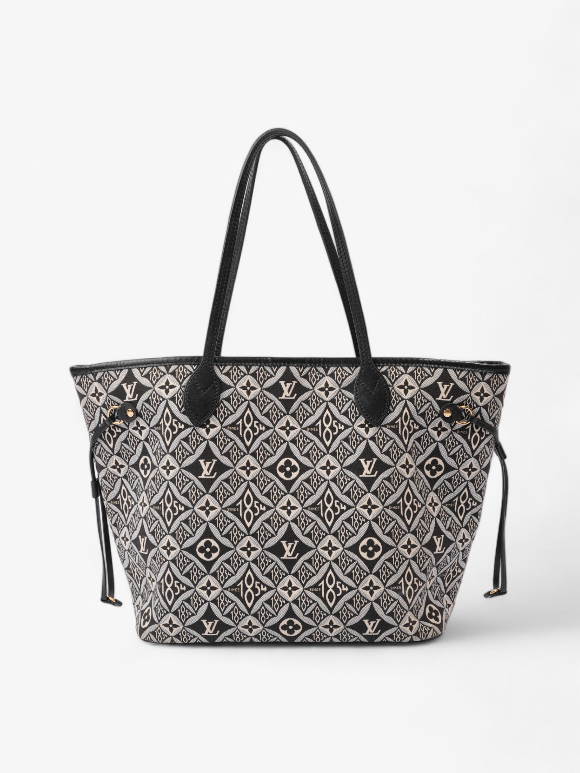 Louis Vuitton Neverfull Since 1854 Black / White Canvas MM