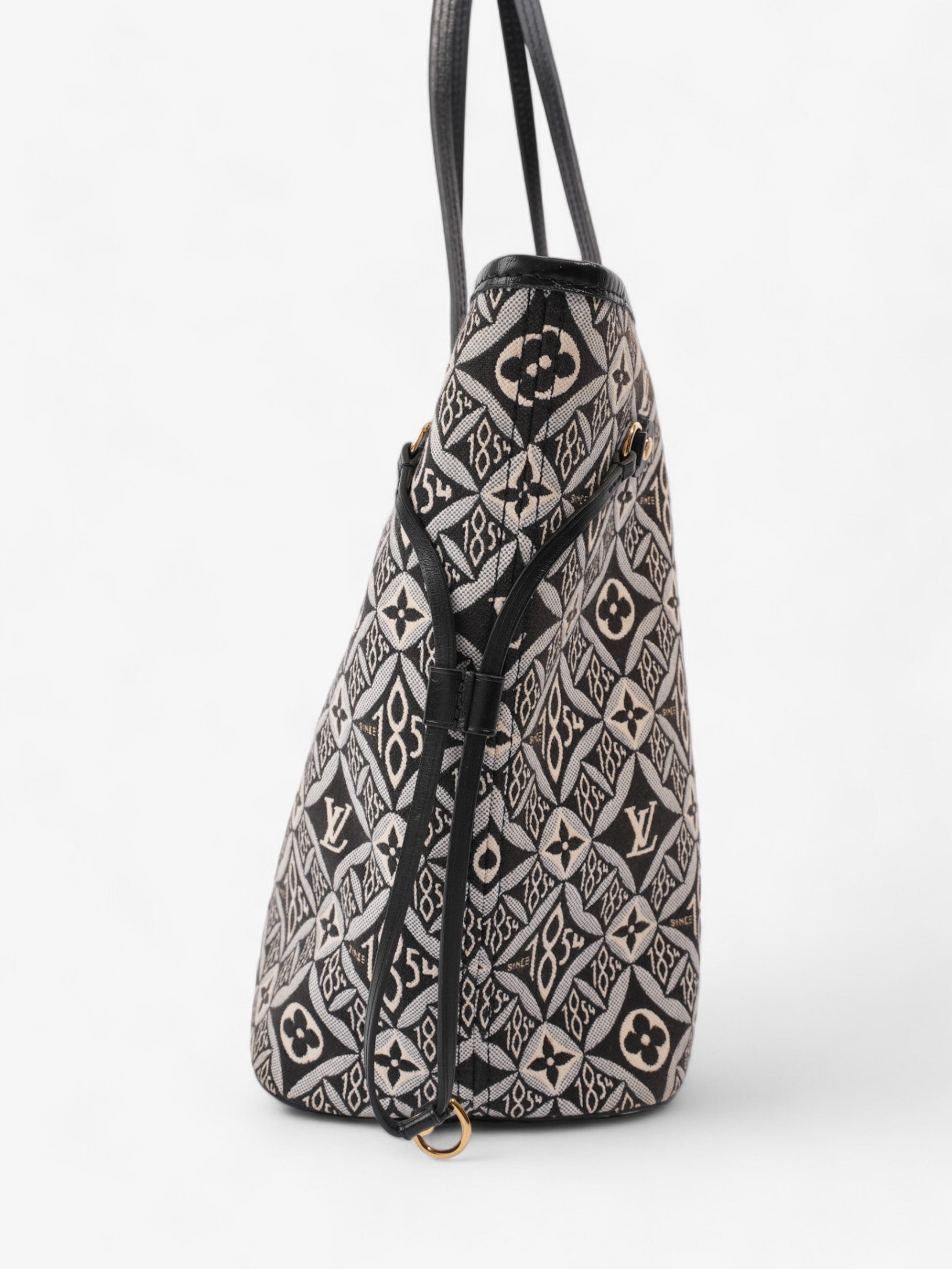 Louis Vuitton Neverfull Since 1854 Black / White Canvas MM