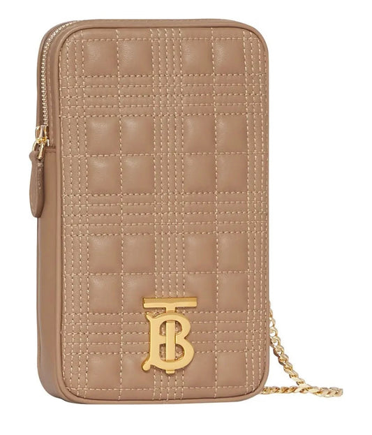 BURBERRY MINI LOLA QUILTED CROSSBODY POUCH