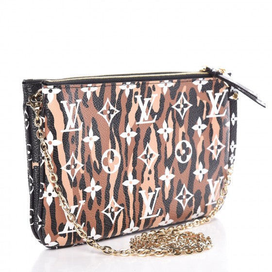 Louis Vuitton | Monogram Giant Jungle Pochette Double Zip Black Crossbody