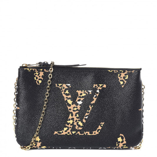 Louis Vuitton | Monogram Giant Jungle Pochette Double Zip Black Crossbody