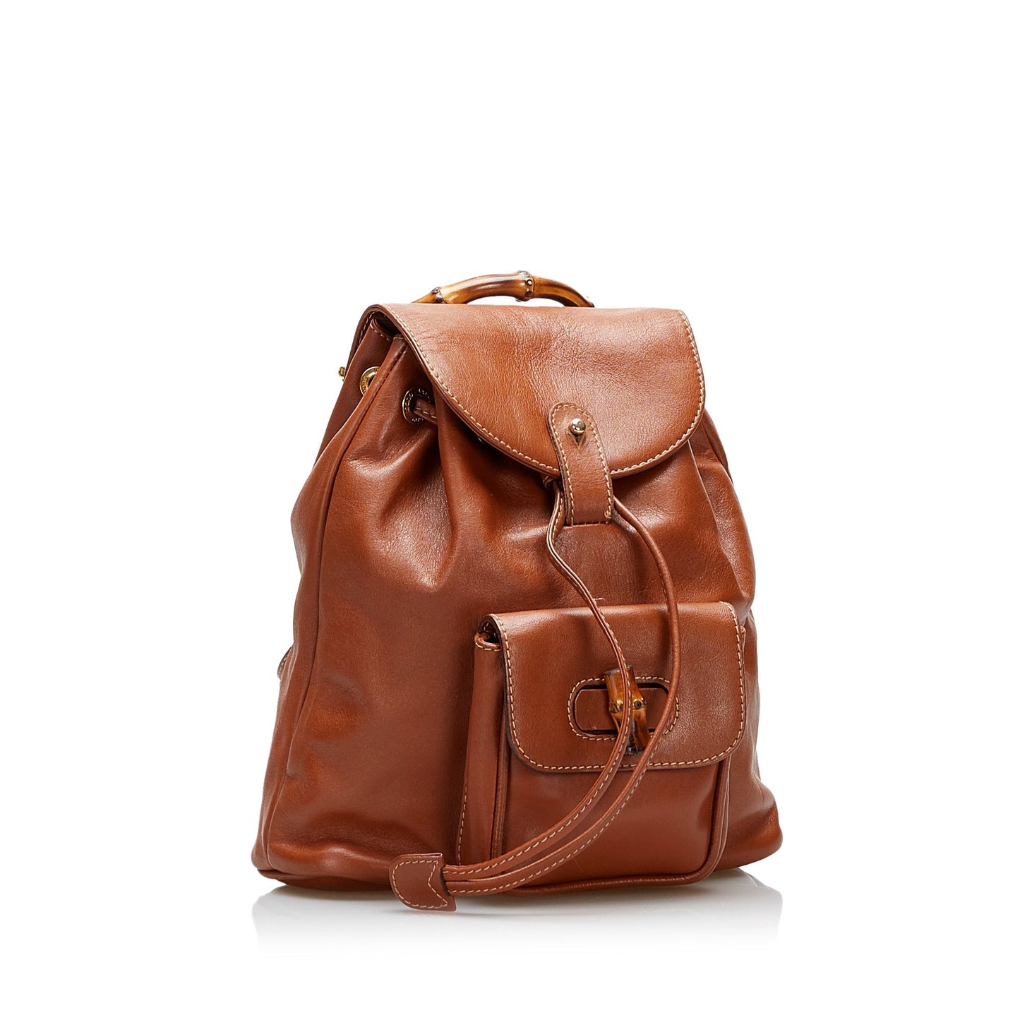 Gucci Bamboo Leather Backpack Style 2