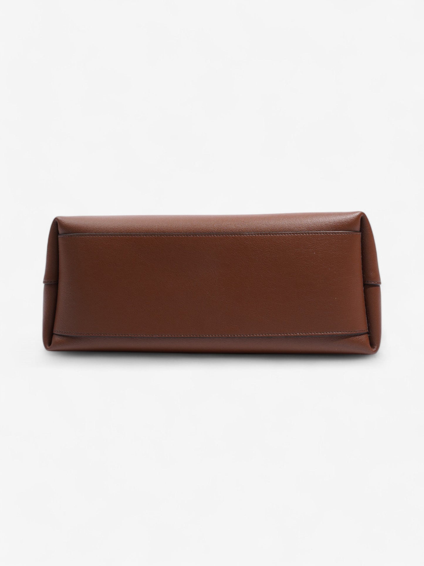 Saint Laurent Shopping Bag Brown Calfskin Leather N/S