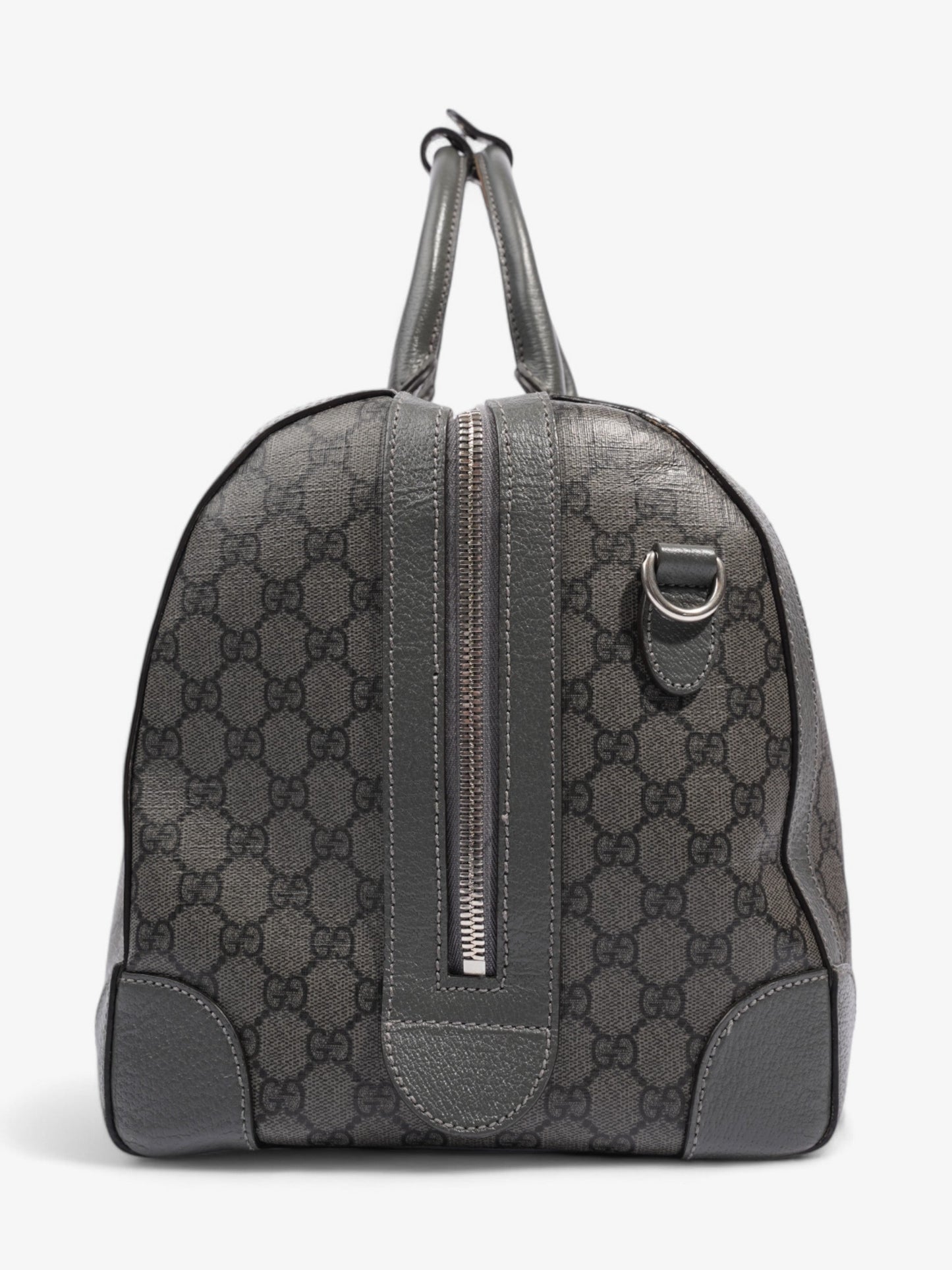 Gucci Ophidia Duffle Bag GG Supreme / Grey Coated Canvas