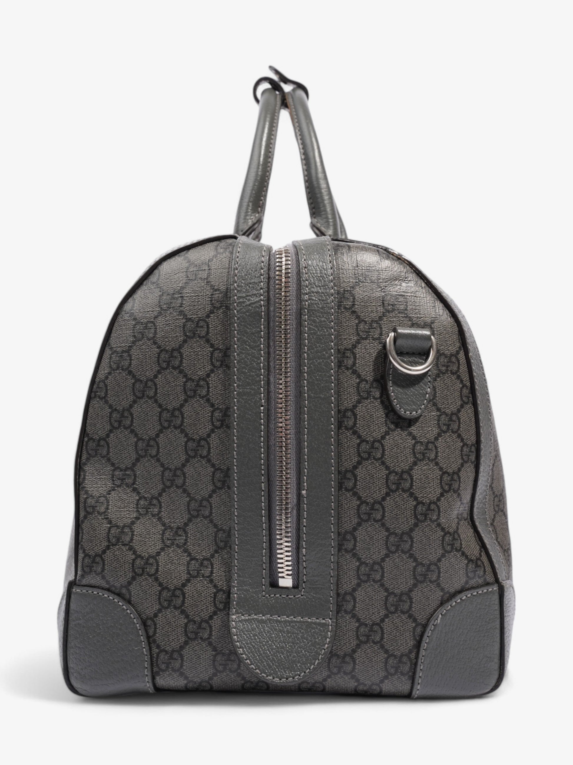 Gucci Ophidia Duffle Bag GG Supreme / Grey Coated Canvas